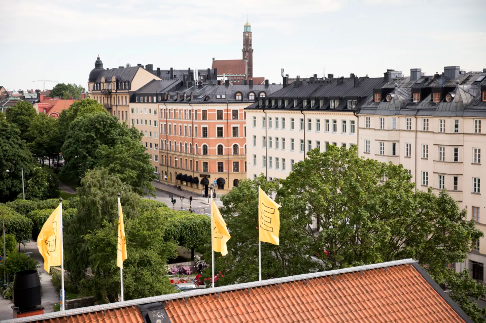Utsikt från Elite Hotel Arcadia